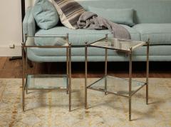 Pair of two tiered silver gilt side tables - 2911448