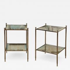 Pair of two tiered silver gilt side tables - 2912922