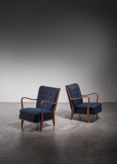Pair of upholstered armchairs - 3502124