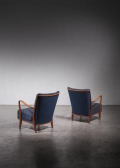 Pair of upholstered armchairs - 3502126