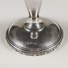 Pair of vintage English silver hallmarked candlesticks - 4523273