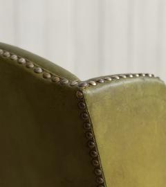 Pair of wingback armchairs Sweden 1950s - 4095554