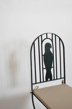 Pair of wrought iron bird cage chairs 1960s  - 4705102