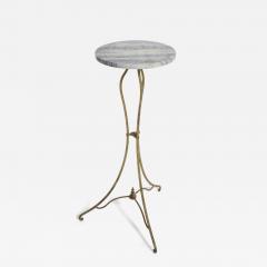 Pair of wrought iron side table pedestals 1940s  - 4540306