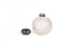 Pair ofFrench Victorian Cut Crystal Perfume Bottles - 4673525