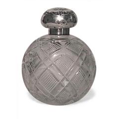 Pair ofFrench Victorian Cut Crystal Perfume Bottles - 4721036