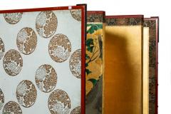 Pair ofJapanese Six Panel Screens Rimpa Flower Landscapes - 3138368