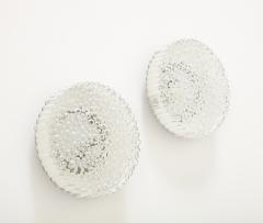 Pair off 1970s Bubble Glass Wall Ceiling Lights - 3438614