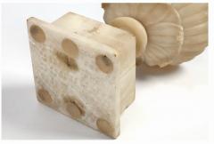 Pair19th Century Carved Alabaster Tazzas - 4132622