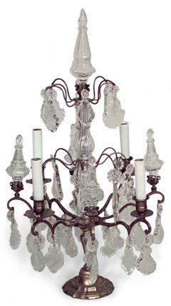 Pairs of French Louis XV Style Bronze and Crystal Candelabras - 4408093