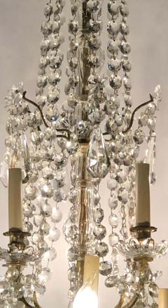 Palatial 19th 20th Century Thirty Light Crystal and Brass Column Form Chandelier - 1286181