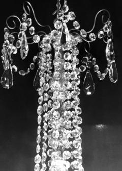 Palatial 19th 20th Century Thirty Light Crystal and Brass Column Form Chandelier - 2942753