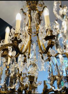 Palatial French 19th Century Crystal and Bronze Chandelier - 2206411