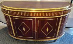 Palatial Russian Neoclassical Style Demilune Console Cabinet - 2938821