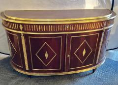 Palatial Russian Neoclassical Style Demilune Console Cabinet - 2938822