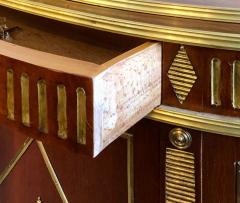 Palatial Russian Neoclassical Style Demilune Console Cabinet - 2938829