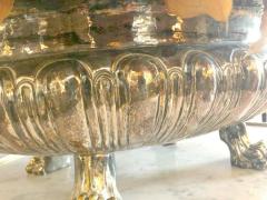 Palatial Silver Plated Claw Footed Centrepiece in Custom Form Antique Bowl - 1287991