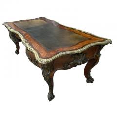 Palatial Victorian Gilt Bronze Mounted Bureau Plat Partner s Desk - 4190537