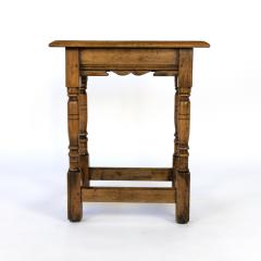 Pale Colored Oak Joint Stool With Box Stretcher - 1357908