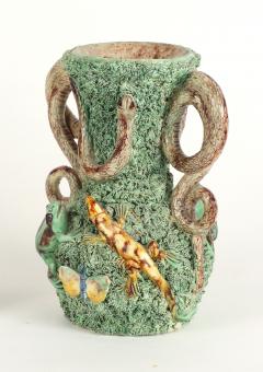 Palissy Ware Vase c 1880 - 2855683