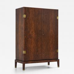 Palle Suenson Cabinet or Wardrobe in Brass and Rosewood by Palle Suenson 1930s - 4555799