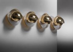 Palle Suenson Set of 4 Palle Suenson brass wall lamps - 4118777