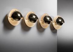 Palle Suenson Set of 4 Palle Suenson brass wall lamps - 4118778