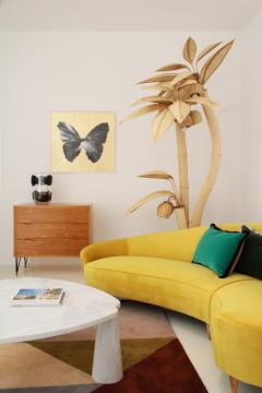 Palm Tree Rattan Floor Lamp - 2958808