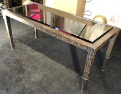 Palm tree and bronze end leg chicest coffee table - 998359