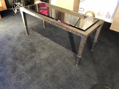 Palm tree and bronze end leg chicest coffee table - 998360