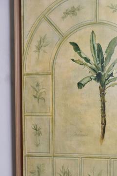 Palm tree oil on panel 1970s  - 4825297