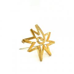 Paloma Picasso For Tiffany Co Celestial Star Geometric Pin Brooch - 3589342