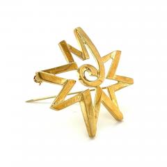 Paloma Picasso For Tiffany Co Celestial Star Geometric Pin Brooch - 3631908