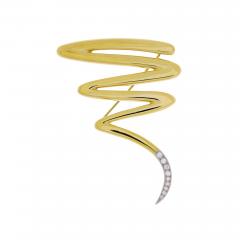 Paloma Picasso Paloma Picasso for Tiffany Co Diamond Squiggle Pin - 4279270