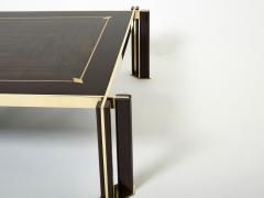 Paolo Barracchia macassar ebony marquetry brass coffee table 1978 - 2932009