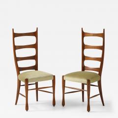 Paolo Buffa 1950s Paolo Buffa High Back Side Chairs - 3949068