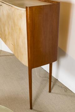 Paolo Buffa A Paolo Buffa Parchment Sideboard on Tapped Legs w Curled Bentwood Encasement - 159895