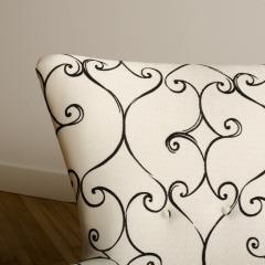 Paolo Buffa Elegant graceful Italian sofa with winged back details attrib to Paolo Buffa - 1886355