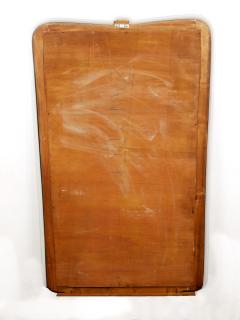 Paolo Buffa Grand Paolo Buffa Cherry Brass Wall Mirror Mid Century Italy ca 1940s - 4286013