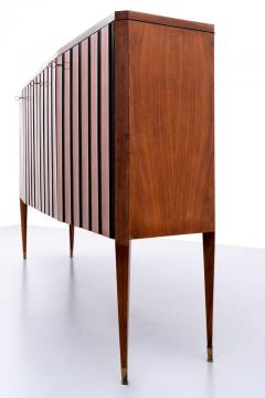 Paolo Buffa Grande Credenza by Paolo Buffa in Wood Brass and Glass Italy 1950s - 3119287