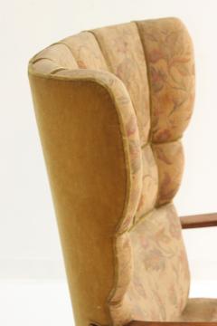 Paolo Buffa High Wingback Armchair by Paolo Buffa 1940 Italy - 3568487