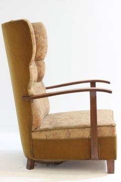 Paolo Buffa High Wingback Armchair by Paolo Buffa 1940 Italy - 3568488