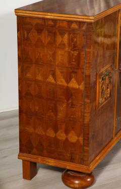 Paolo Buffa Italian Carved Walnut and Parquetry Sideboard with Nautical Reliefs - 4712403