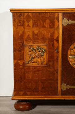 Paolo Buffa Italian Carved Walnut and Parquetry Sideboard with Nautical Reliefs - 4712406