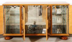 Paolo Buffa Italian Carved Walnut and Parquetry Sideboard with Nautical Reliefs - 4712414