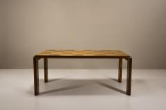 Paolo Buffa Italian Dining Table with Checkered Inlay in the Style of Paolo Buffa Italy - 4300252