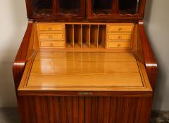 Paolo Buffa Italian Mid Century Brass Inlaid Secretary by Paolo Buffa - 4005040