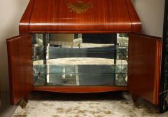 Paolo Buffa Italian Mid Century Brass Inlaid Secretary by Paolo Buffa - 4005044