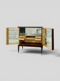 Paolo Buffa Italian Mid Century Inlayed Sideboard or Cabinet Bar designed by Paolo Buffa - 4742899