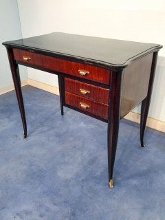 Paolo Buffa Italian Mid Century Modern Small Desk and Chair Attributed to Paolo Buffa 1950s - 2600073